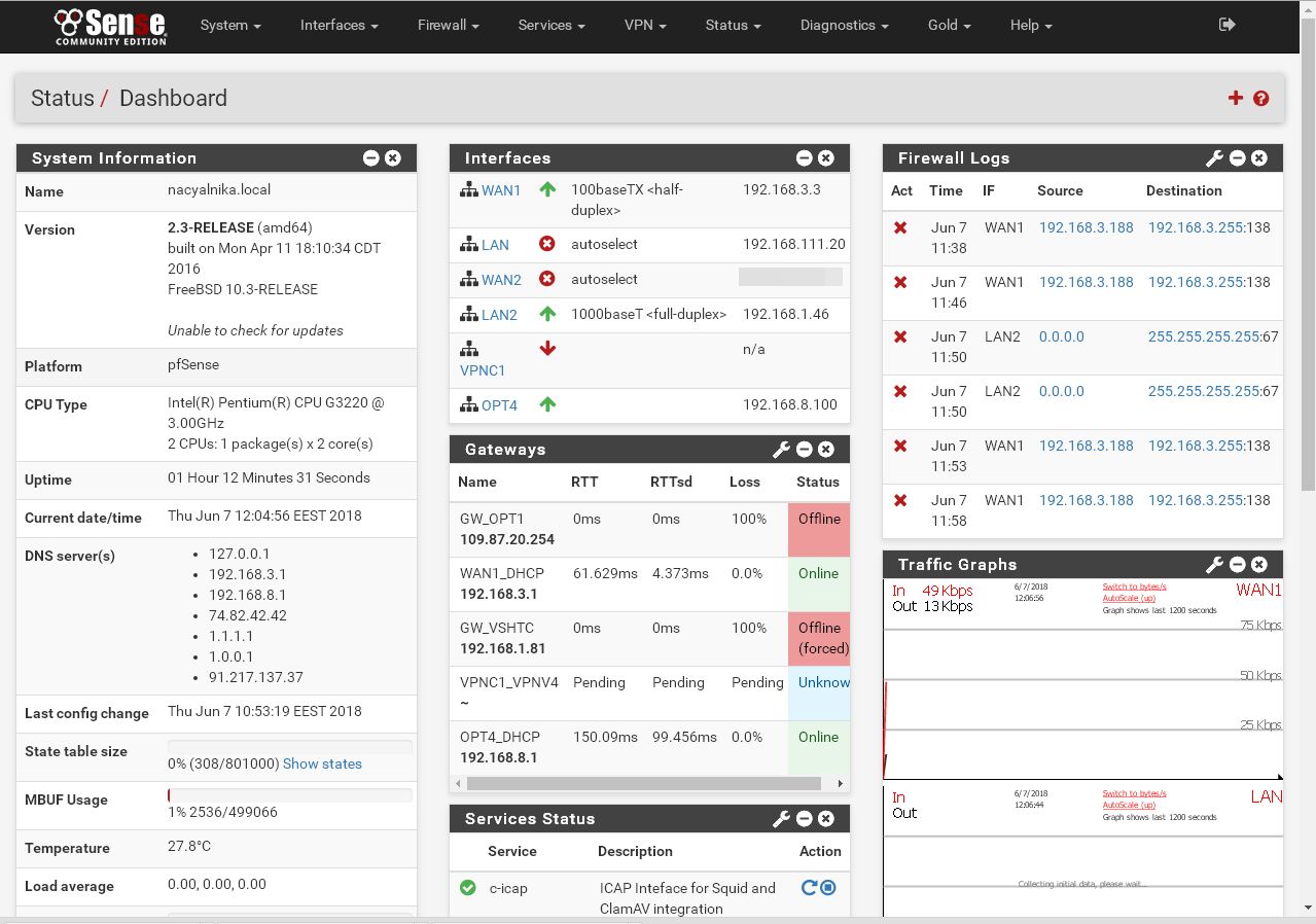 Pfsense не видит сетевую карту