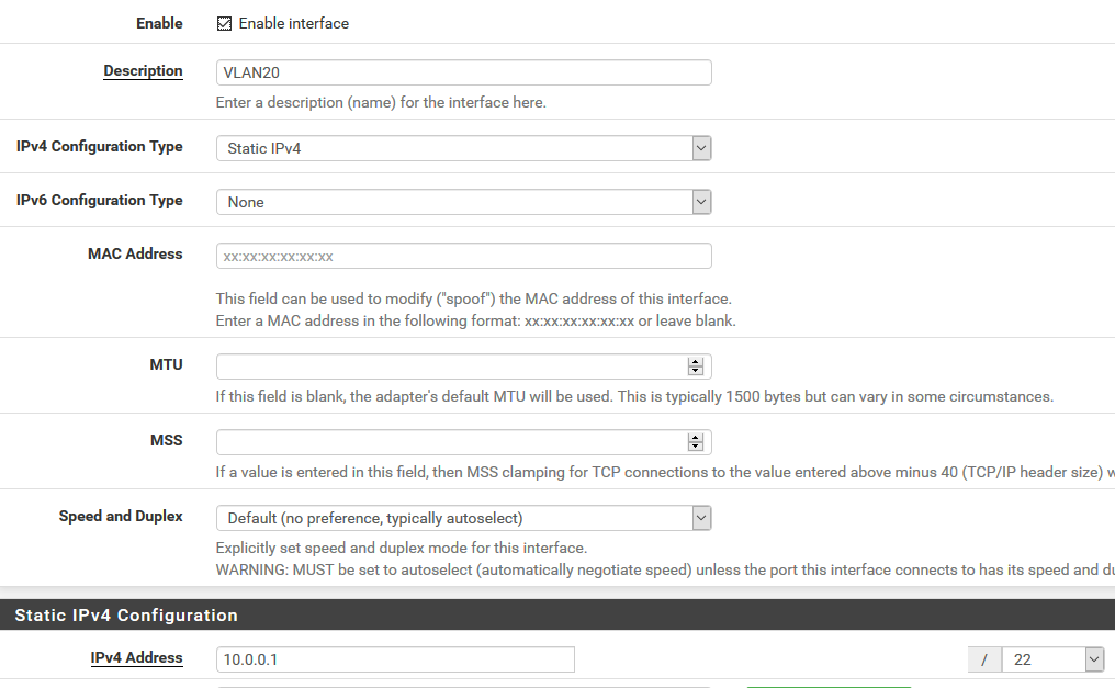 Not getting dhcp on vlan configuration issue netgate forum