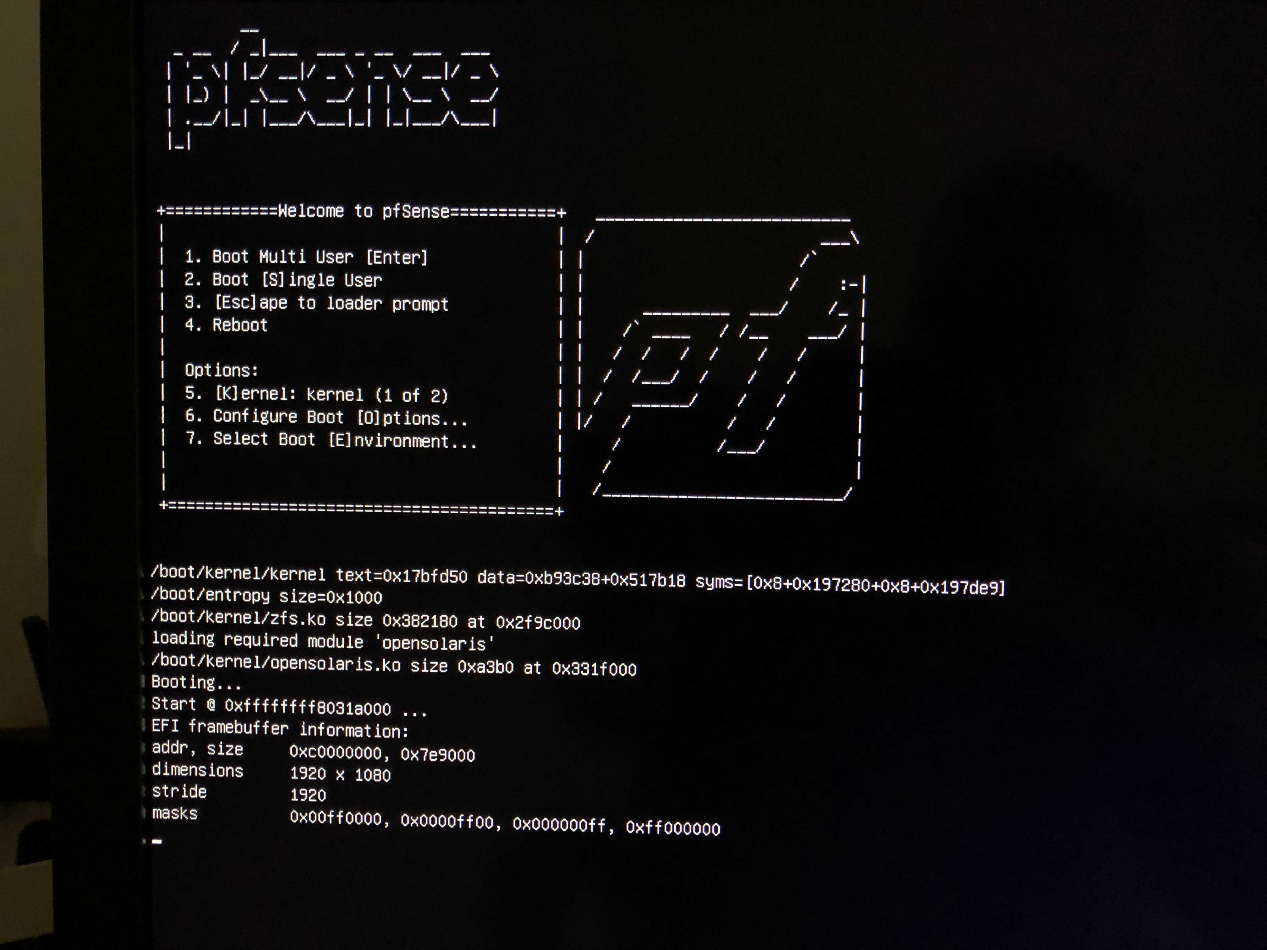 angst svinge morbiditet fresh pfSense install randomly hangs on boot | Netgate Forum