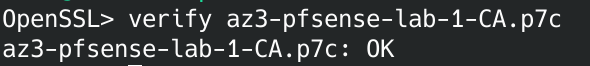 OpenSSL verify OK