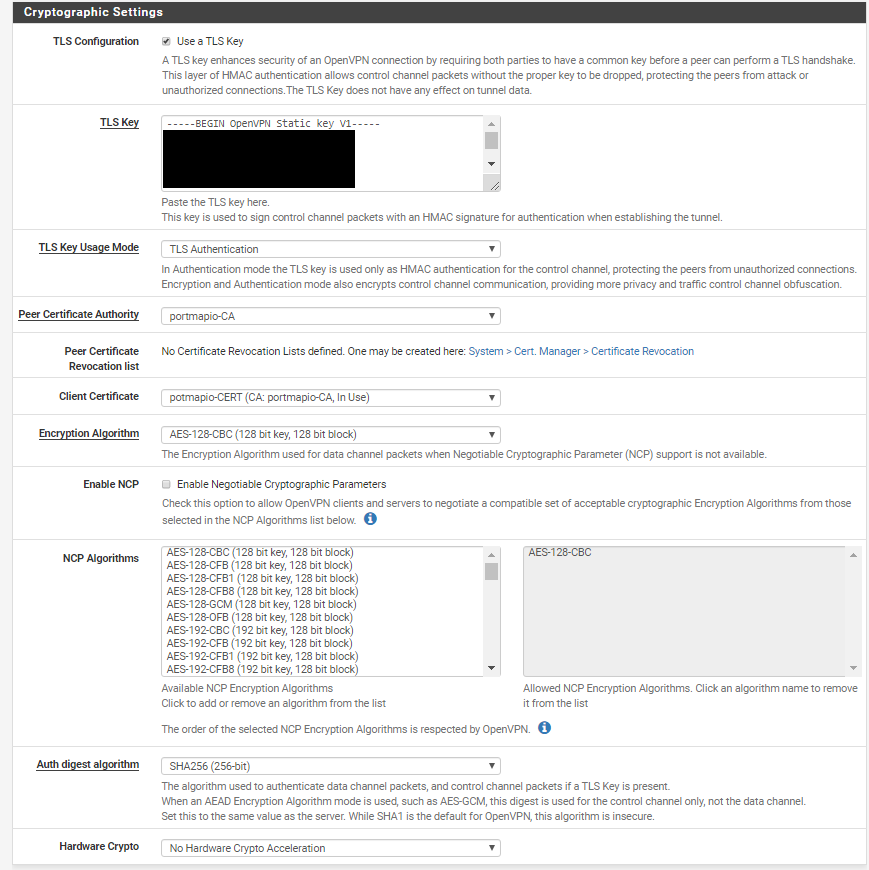 Portmap.io openvpn client | Netgate Forum