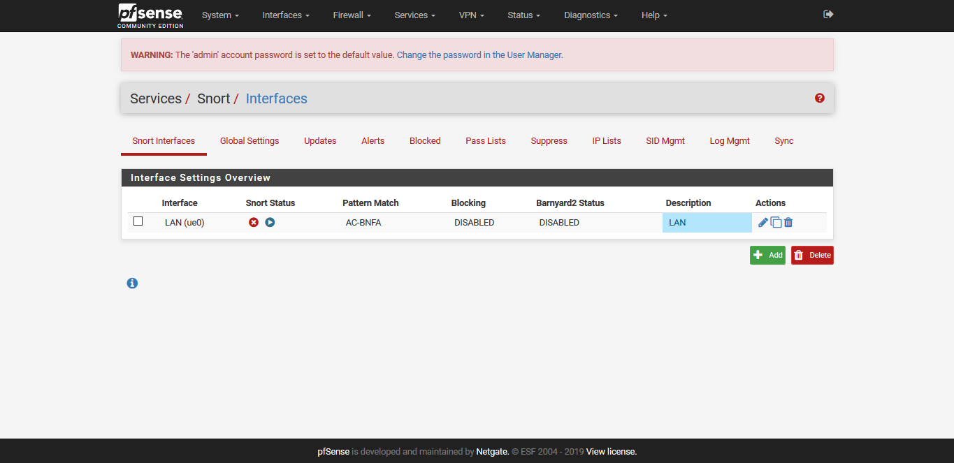 pfsense snort