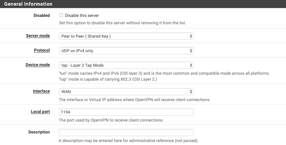 Tap mode is not supported openvpn