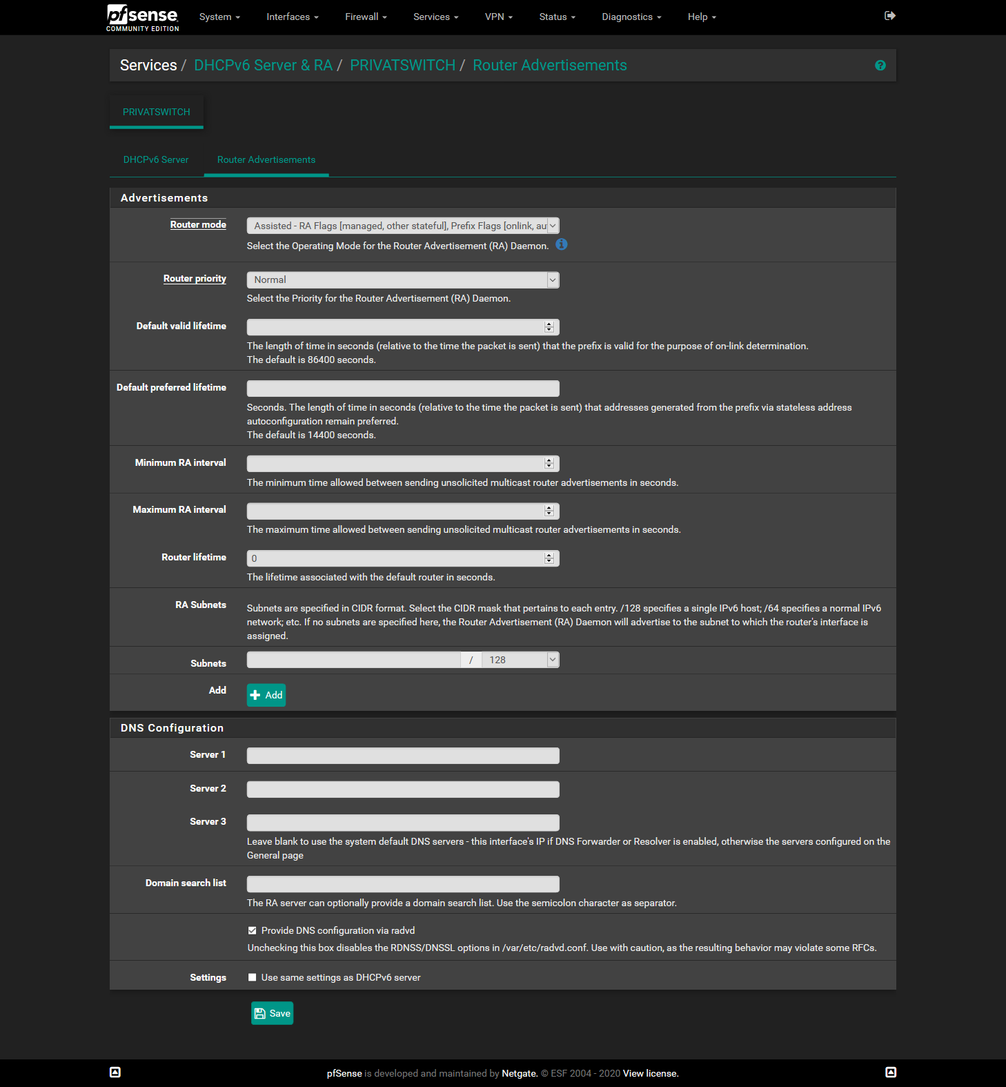 Screenshot_2020-03-11 pfSense localdomain - Services DHCPv6 Server RA PRIVATSWITCH Router Advertisements.png