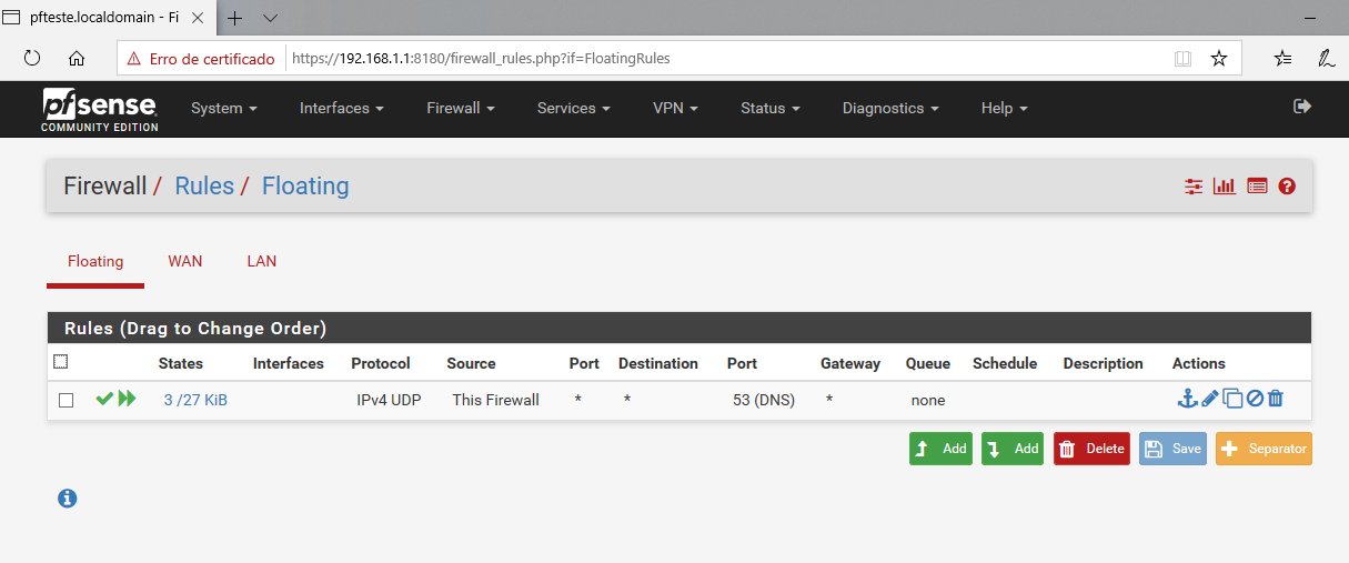pfsense force dns to nxfilter