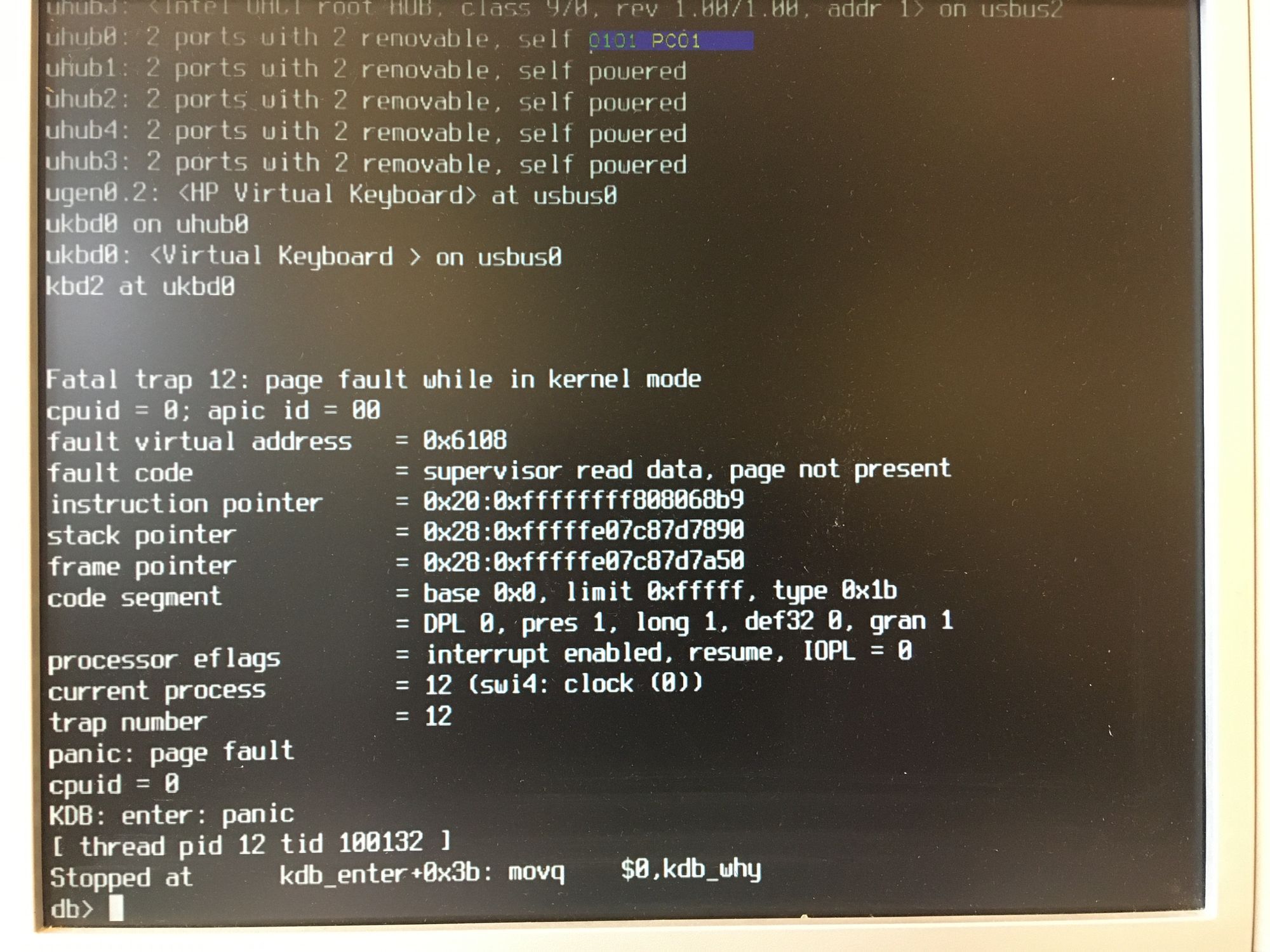 kdb_enter+0x3b: movq | Netgate Forum