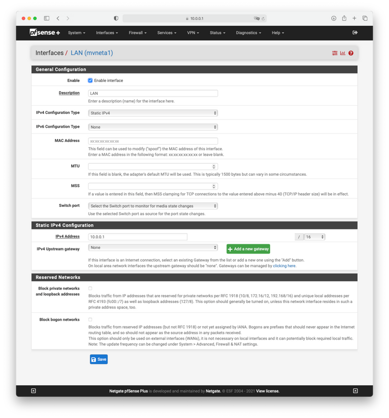 Interfaces : LAN (mvneta1).png