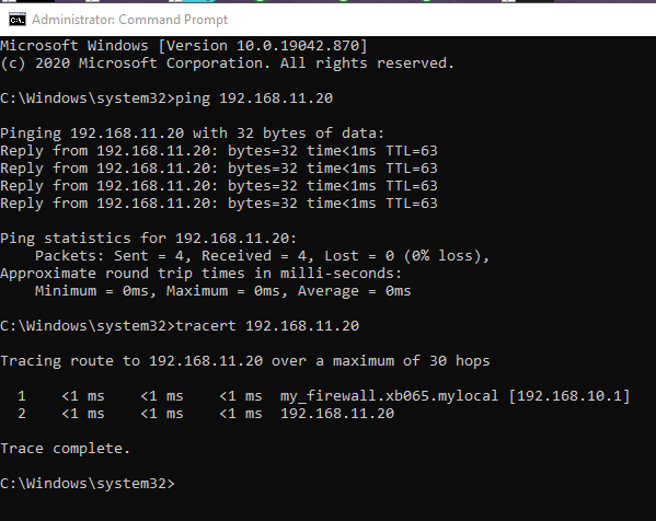 Ping and Tracert from my PC to Server.png