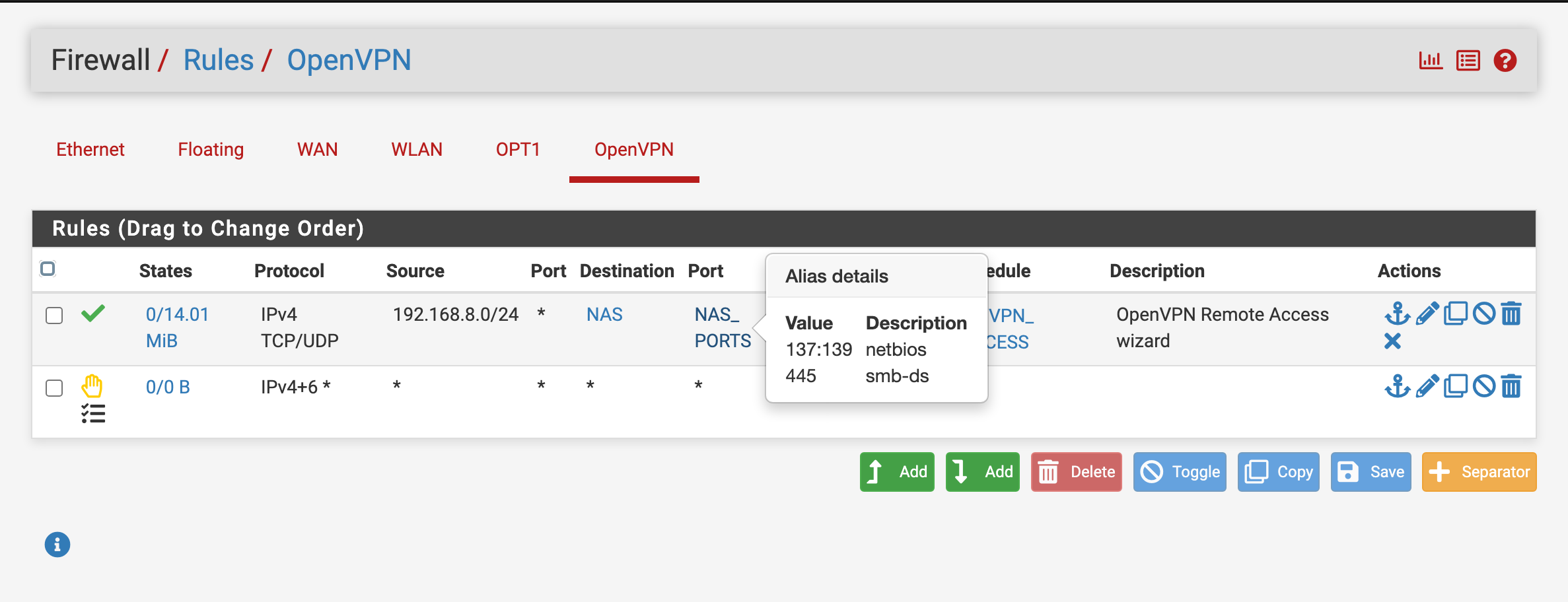 New user of OpenVPN on pfSense: ---> dco_update_peer_stat: invalid peer ...